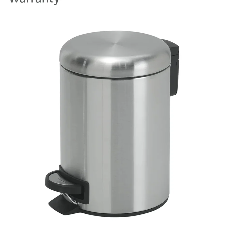 NWT Gedy G-Potty Satin Bathroom Bin 3 L, Stainless Steel